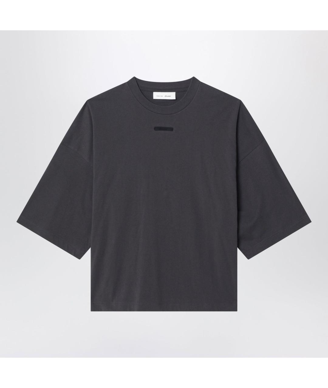 FEAR OF GOD ESSENTIALS Серая хлопковая футболка, фото 3