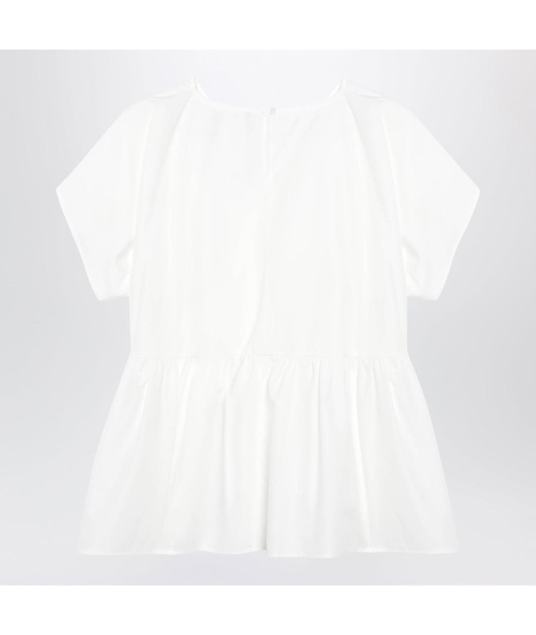 WEEKEND MAX MARA Белая хлопковая футболка, фото 2
