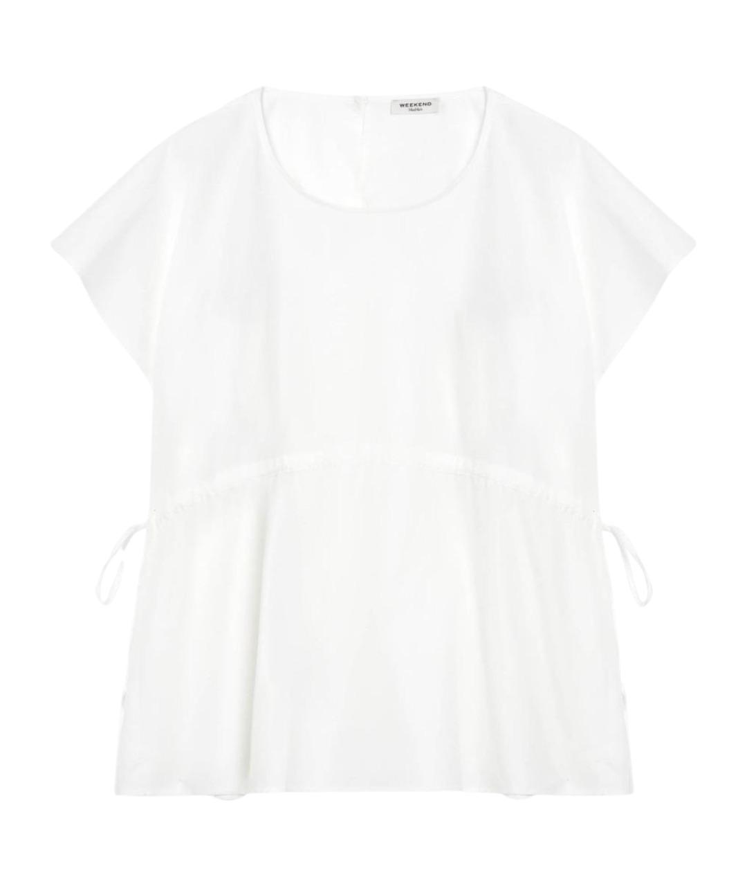 WEEKEND MAX MARA Белая хлопковая футболка, фото 1