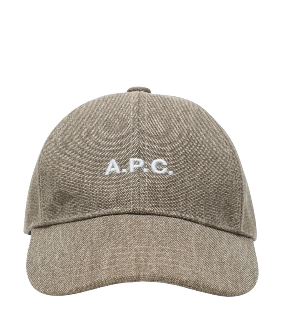 A.P.C. Коричневая хлопковая кепка, фото 1