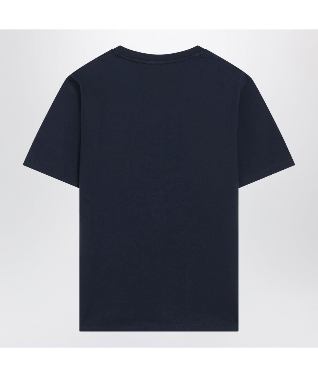 WEEKEND MAX MARA Синяя хлопковая футболка, фото 2