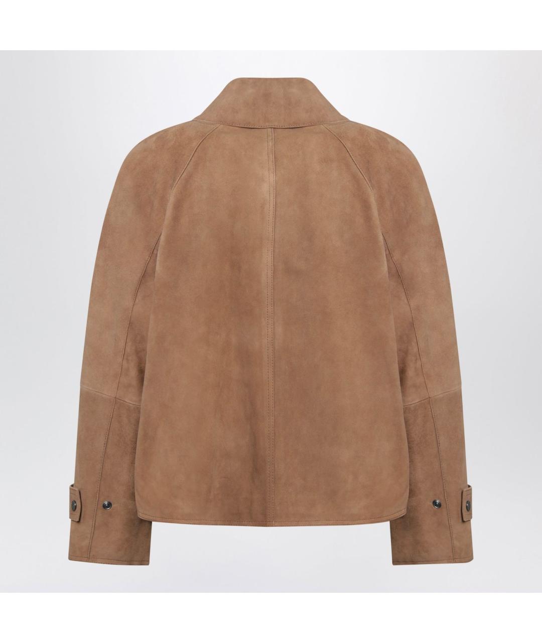WEEKEND MAX MARA Коричневая замшевая куртка, фото 2