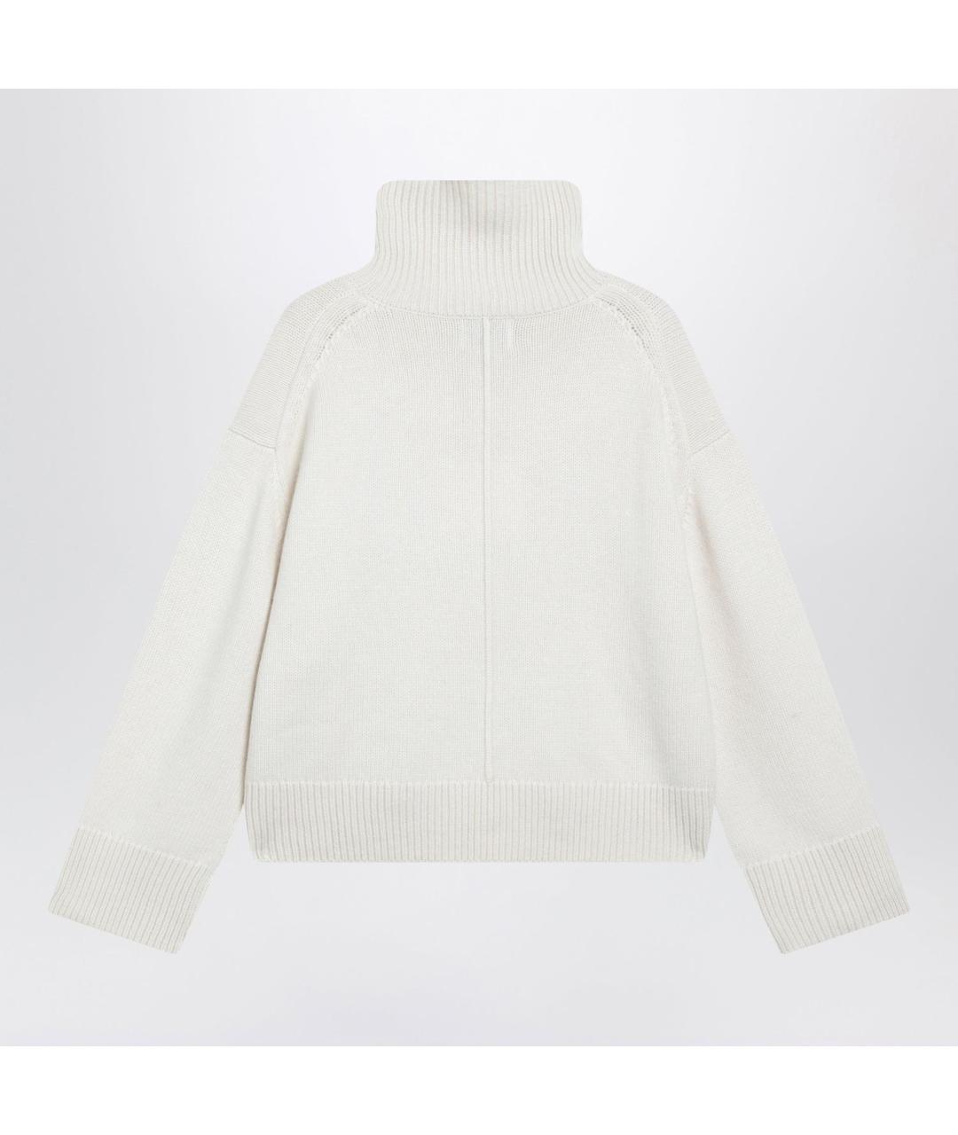 LOULOU DE SAISON Белый кашемировый джемпер / свитер, фото 2