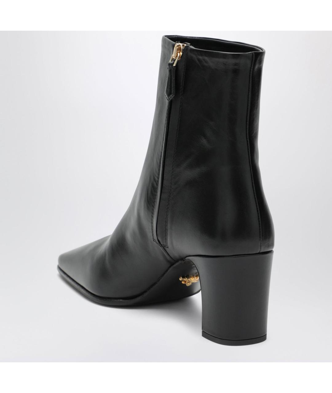 PRADA Черные кожаные ботильоны, фото 2