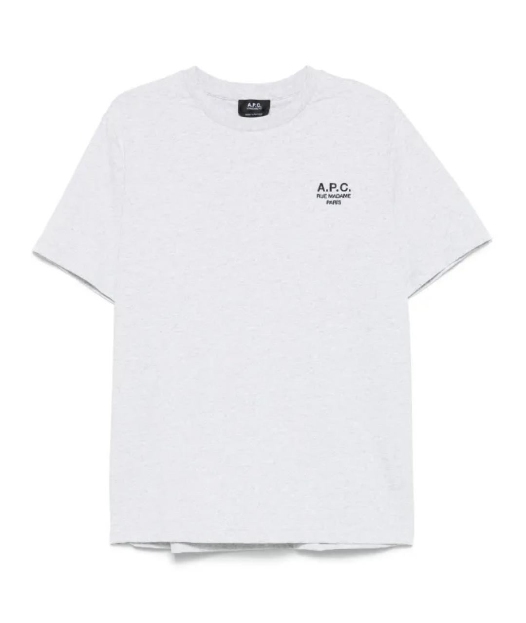 A.P.C. Серая хлопковая футболка, фото 1