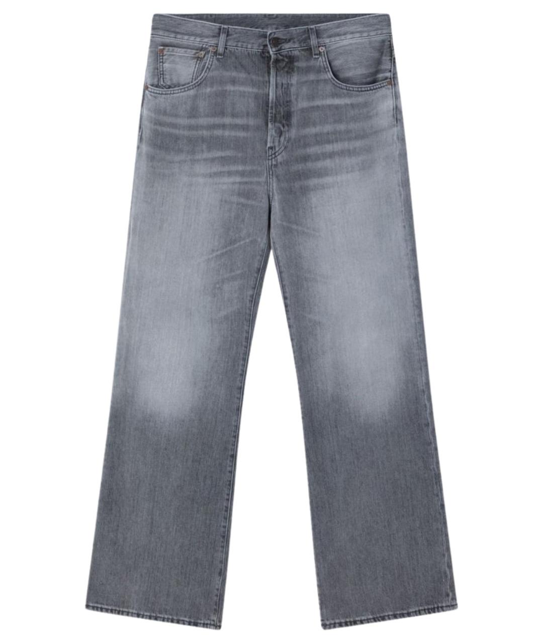 ACNE STUDIOS Серые хлопковые прямые джинсы, фото 1