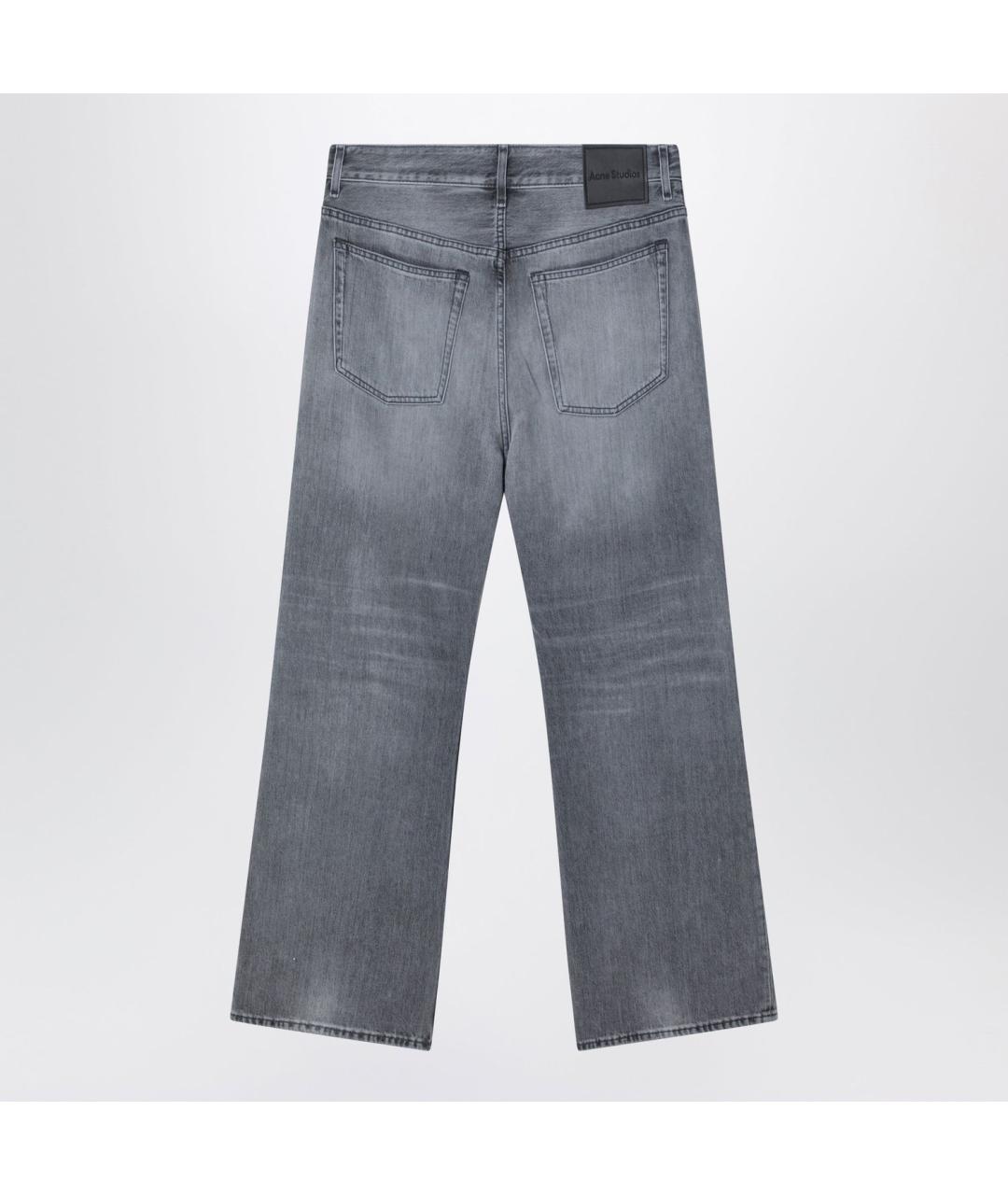 ACNE STUDIOS Серые хлопковые прямые джинсы, фото 2