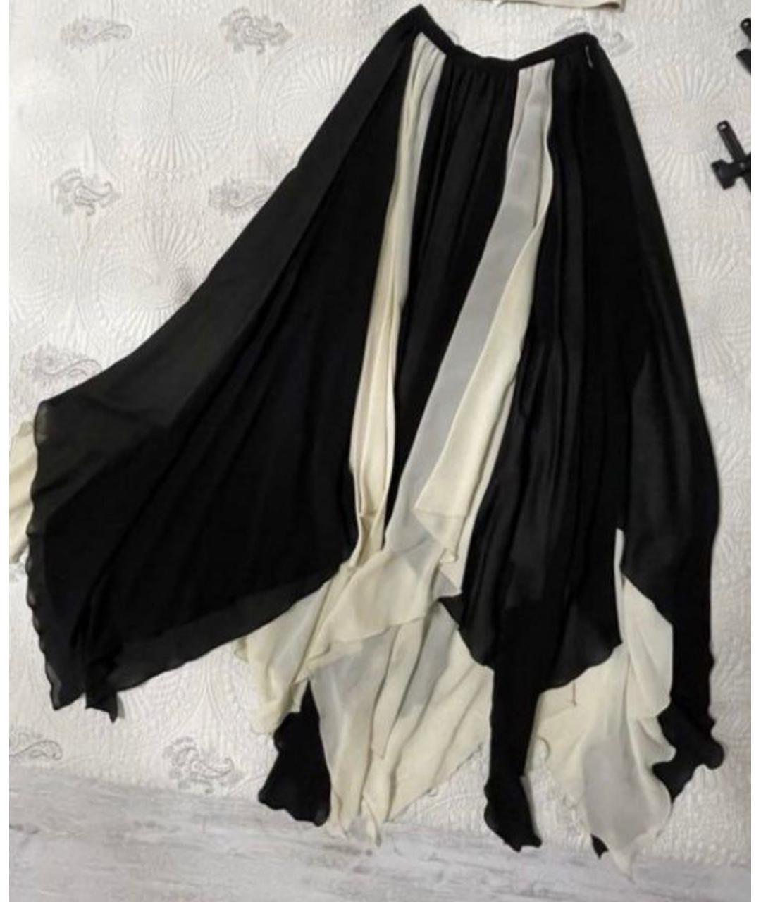 ELISABETTA FRANCHI Черная юбка макси, фото 3