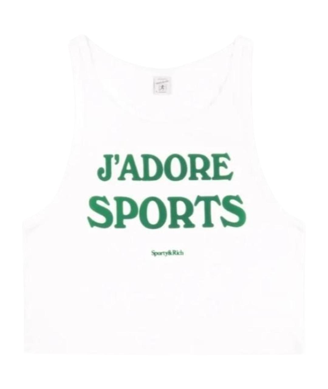 SPORTY AND RICH Белая майка, фото 1