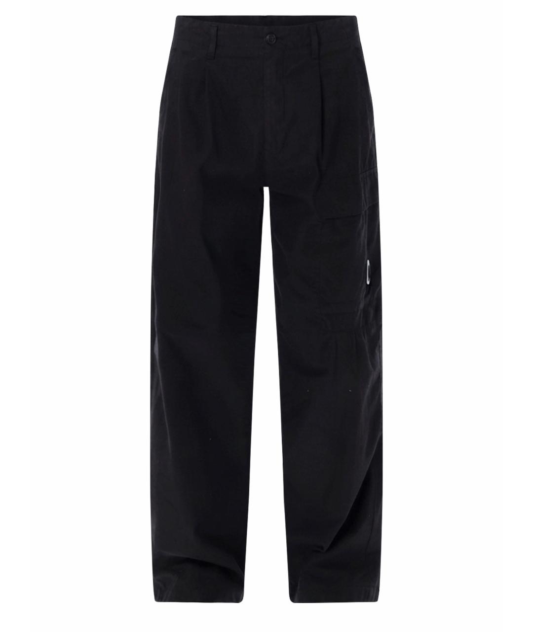 CP COMPANY Черные хлопковые повседневные брюки, фото 1