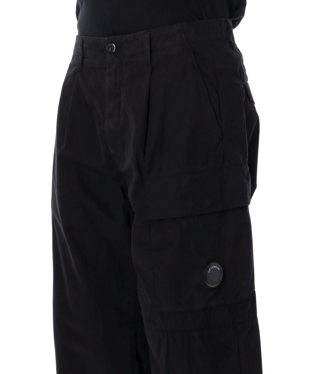 CP COMPANY Черные хлопковые повседневные брюки, фото 3
