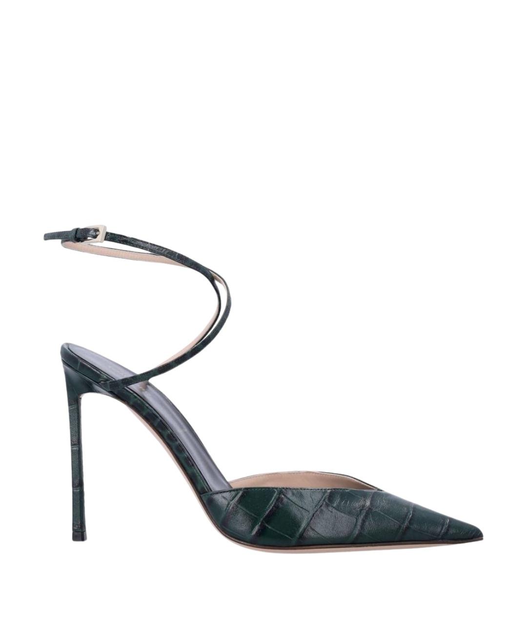 TOM FORD Зеленые кожаные туфли, фото 1