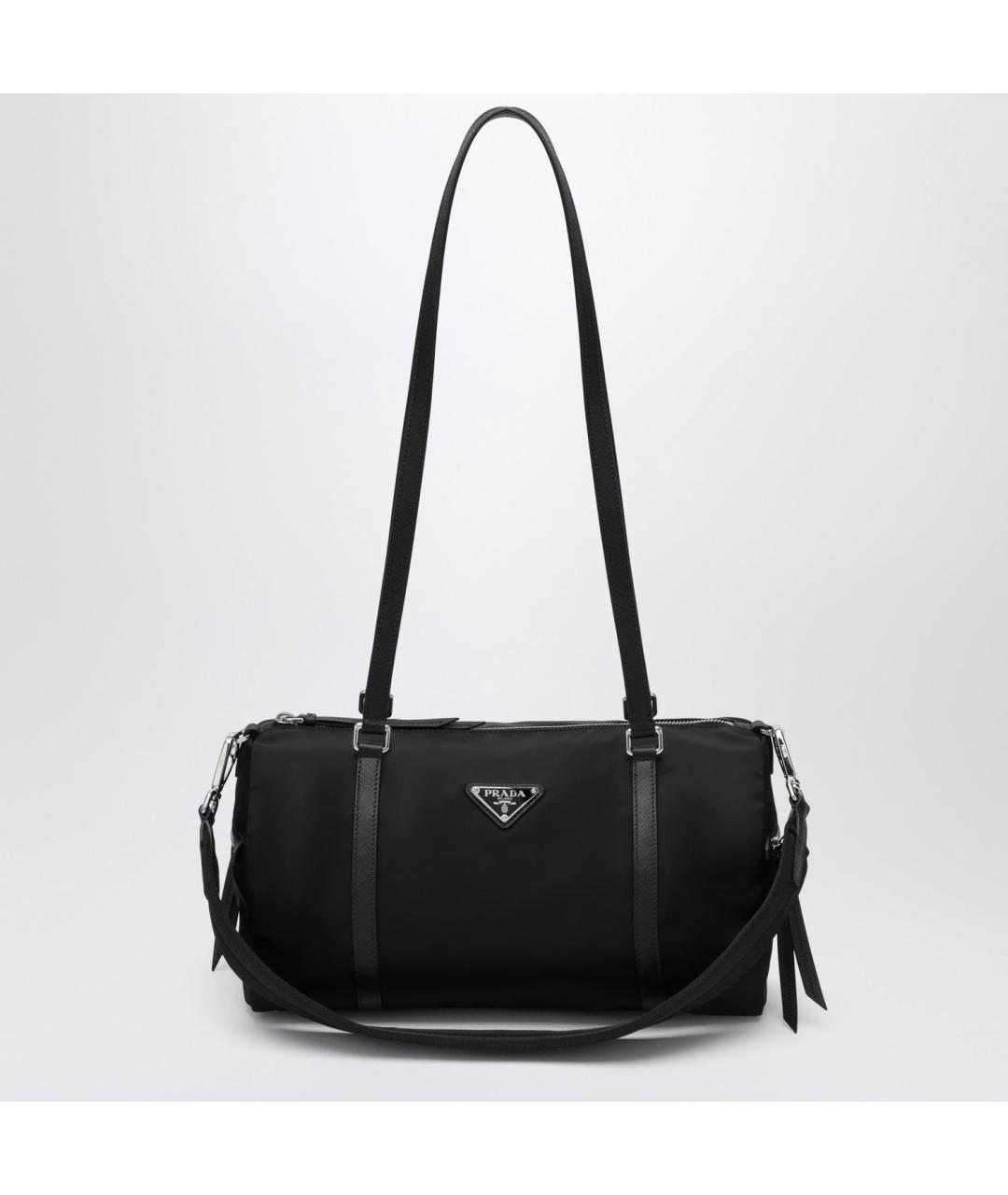 PRADA Черная нейлоновая сумка тоут, фото 3