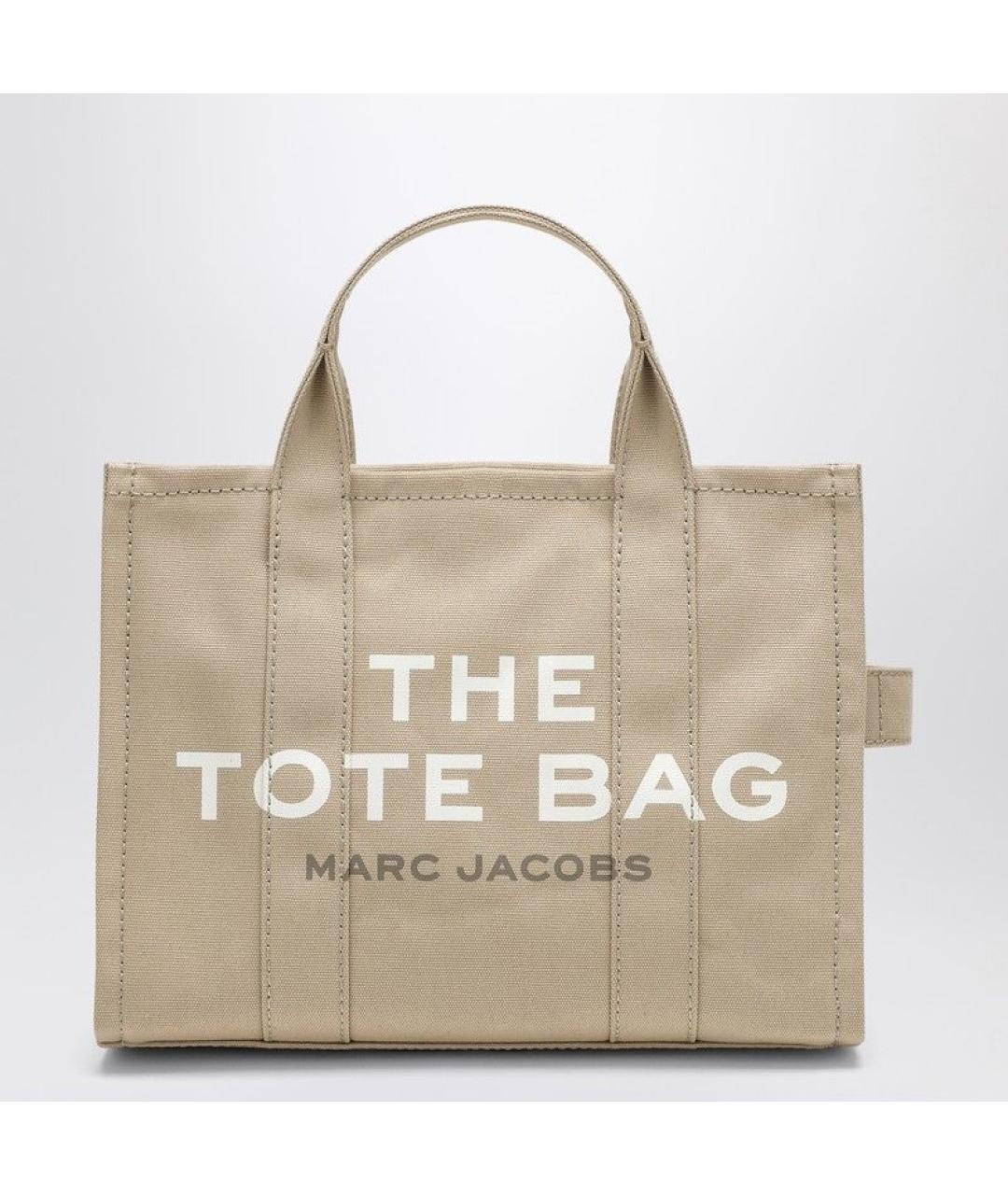 MARC JACOBS Бежевая хлопковая сумка тоут, фото 3