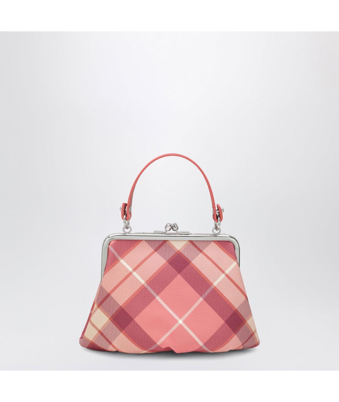 VIVIENNE WESTWOOD Розовая синтетическая сумка с короткими ручками, фото 2