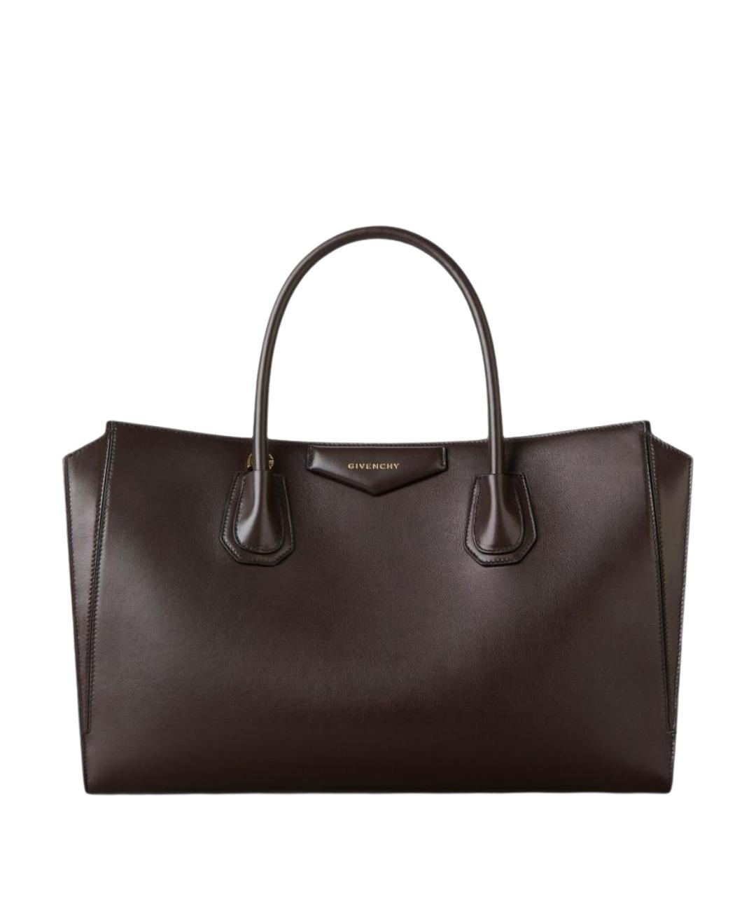 GIVENCHY Коричневая кожаная сумка тоут, фото 1