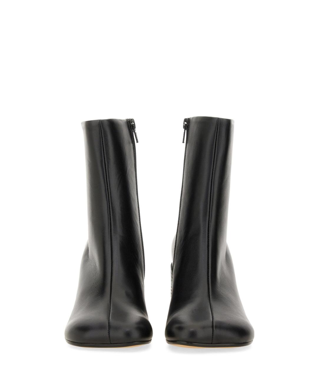 MM6 MAISON MARGIELA Черные кожаные ботильоны, фото 4