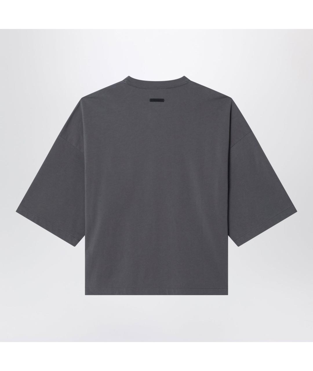 FEAR OF GOD ESSENTIALS Серая хлопковая футболка, фото 2