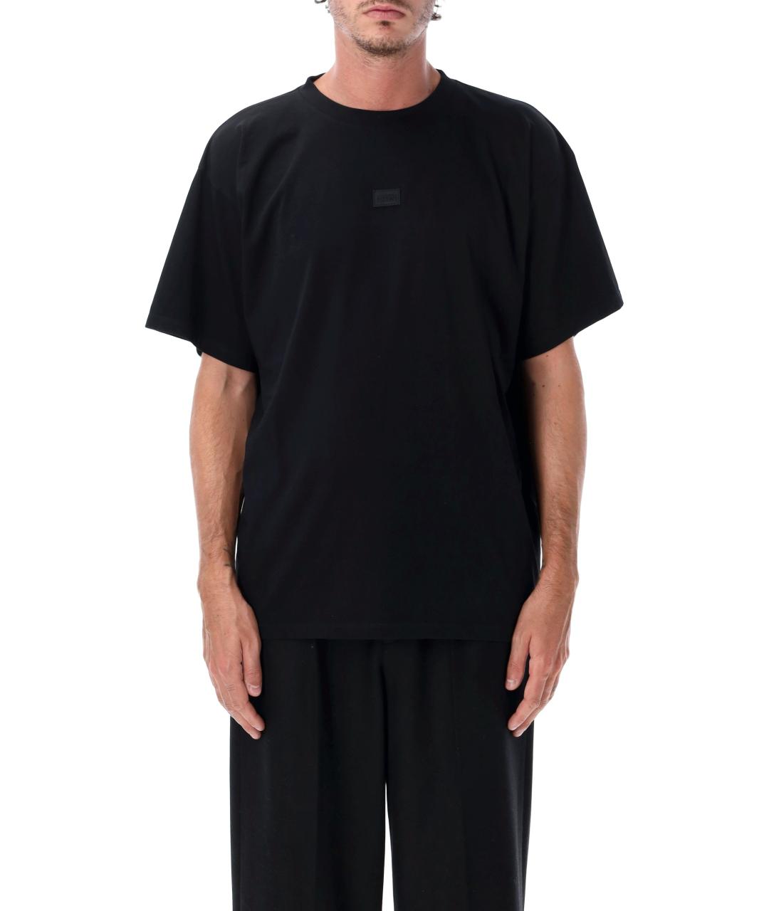 MM6 MAISON MARGIELA Черная хлопковая футболка, фото 4