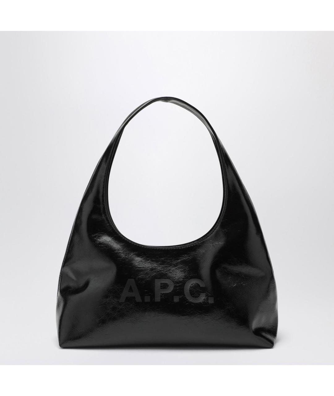 A.P.C. Черная синтетическая сумка через плечо, фото 3