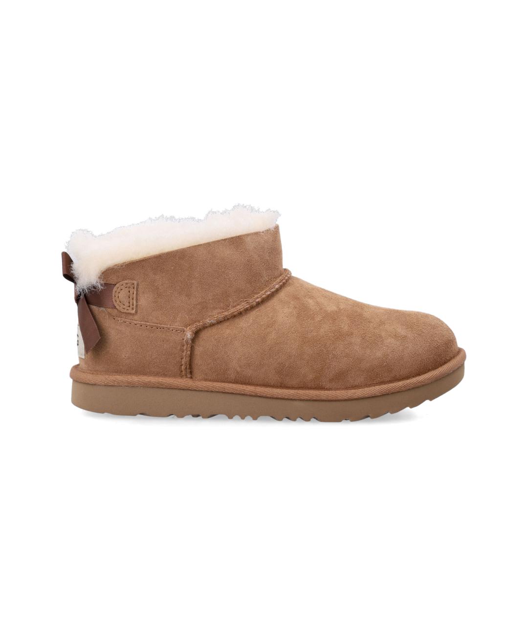 UGG Коричневые замшевые полусапоги, фото 4