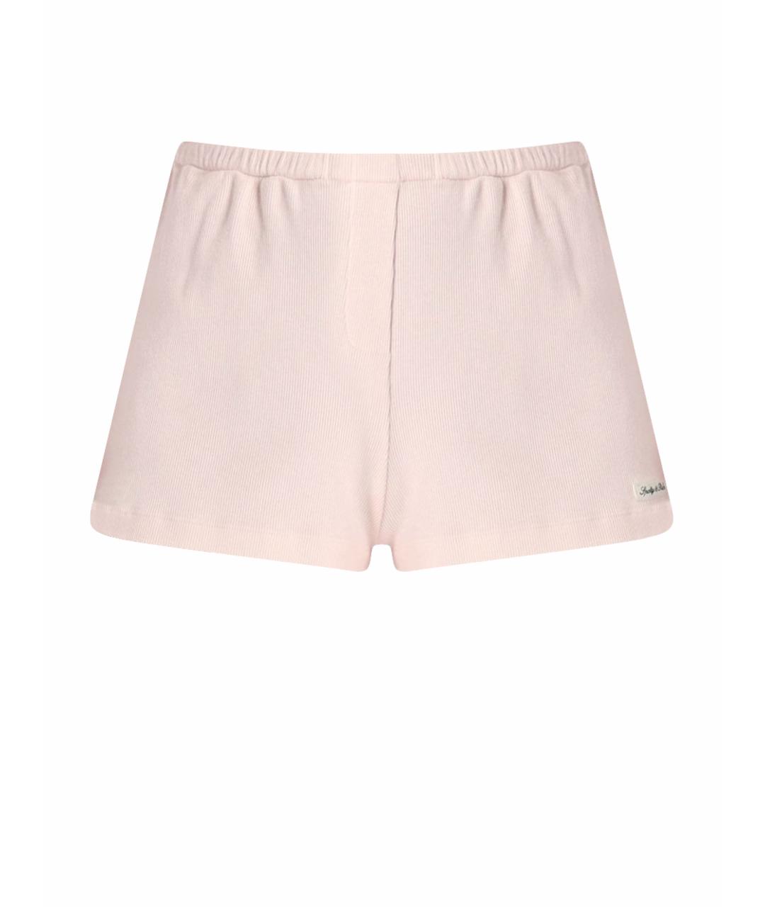 SPORTY AND RICH Розовые хлопковые шорты, фото 1