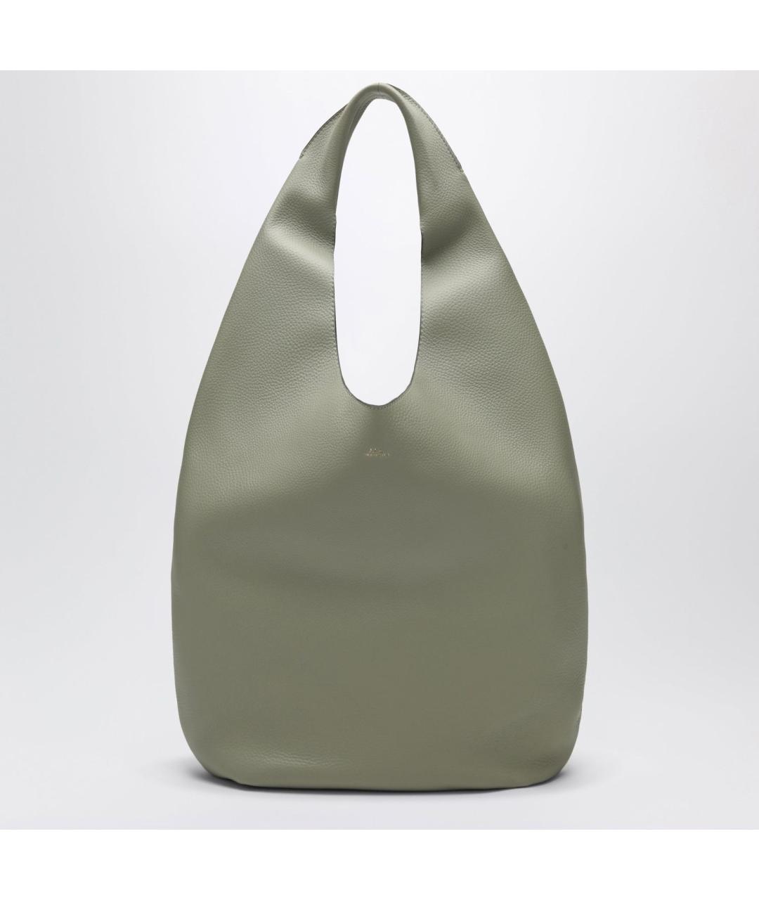 A.P.C. Зеленая кожаная сумка через плечо, фото 3
