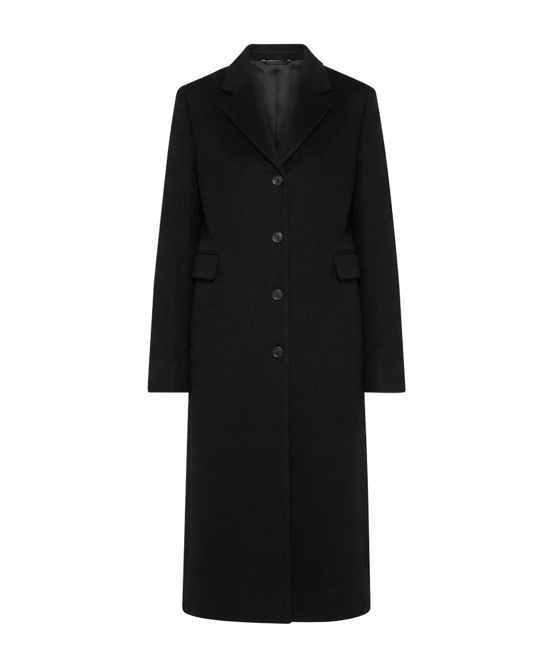 PRADA Черное шерстяное пальто, фото 1