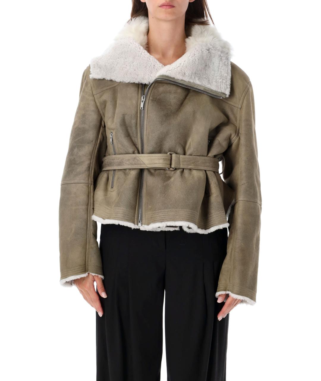 RICK OWENS Кожаная дубленка, фото 4
