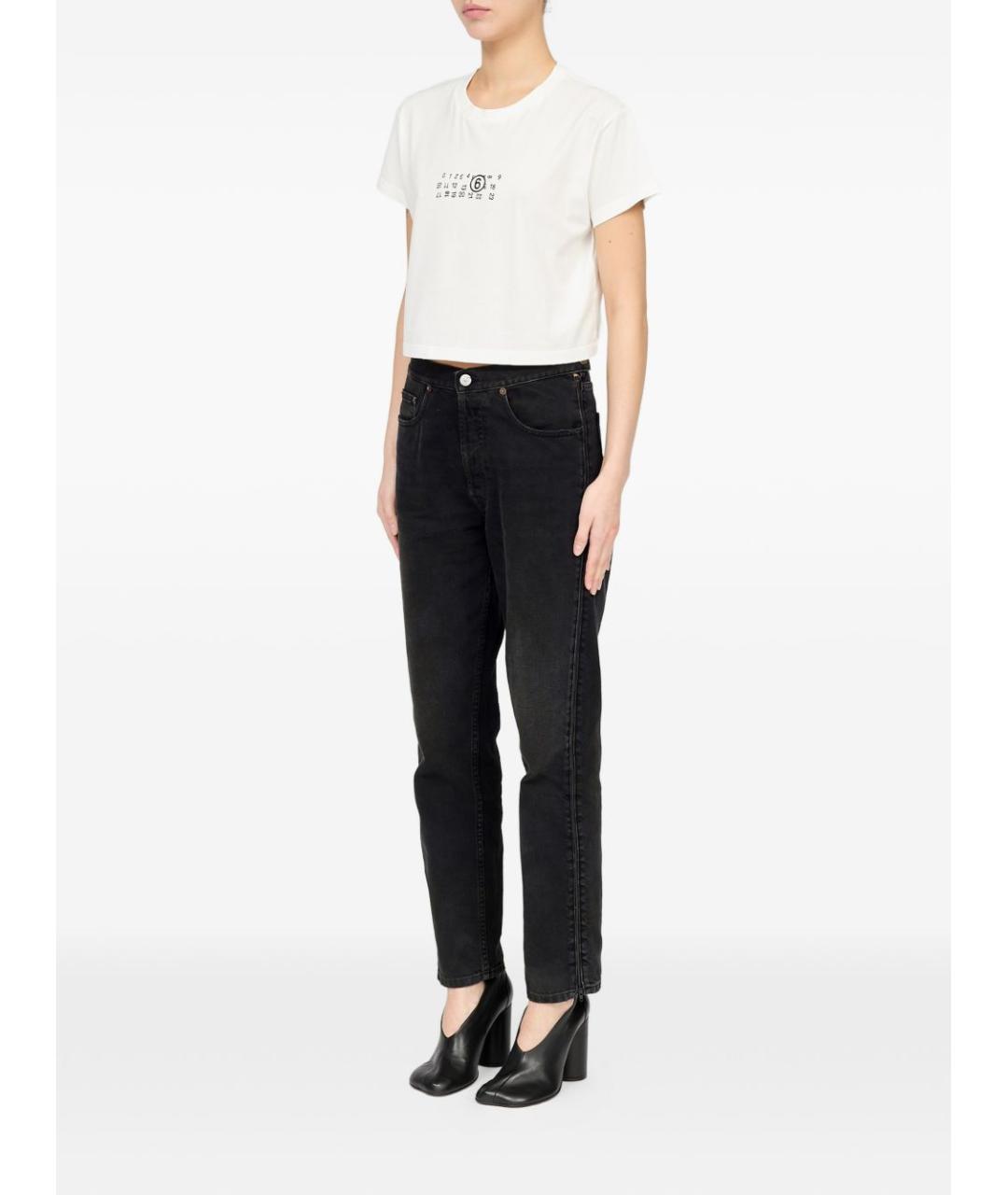 MM6 MAISON MARGIELA Белая хлопковая футболка, фото 5