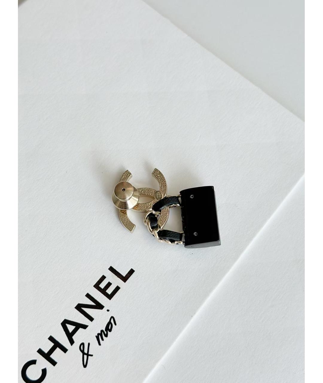 CHANEL Золотая металлическая булавка / брошь, фото 4