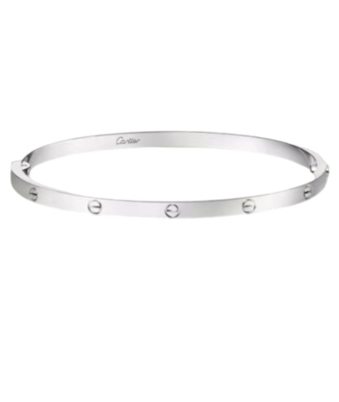 CARTIER Серебряный браслет из белого золота, фото 1
