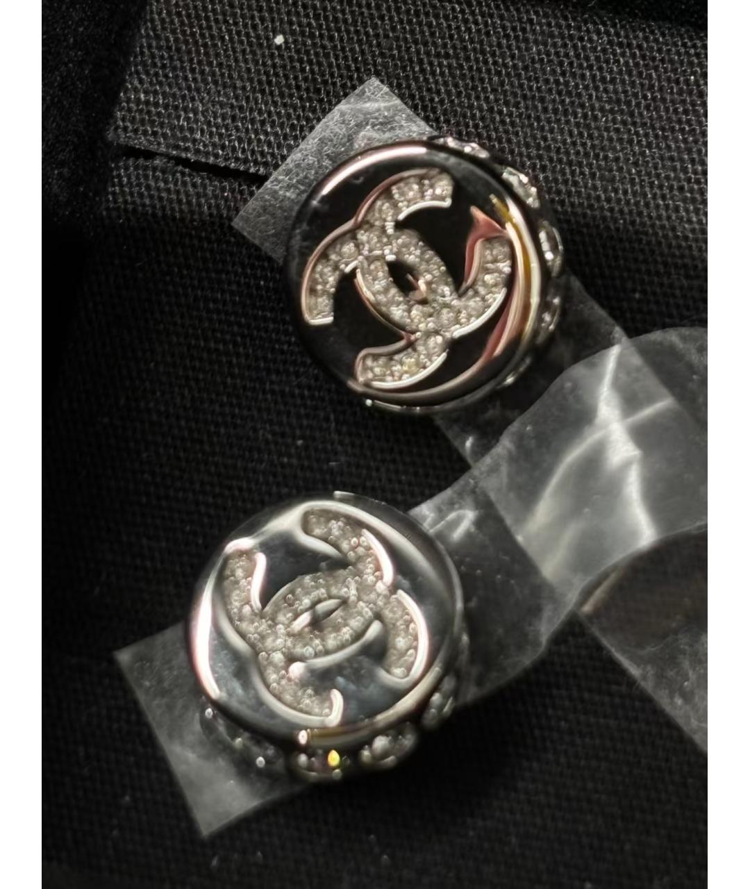 CHANEL Серебряные серьги, фото 3
