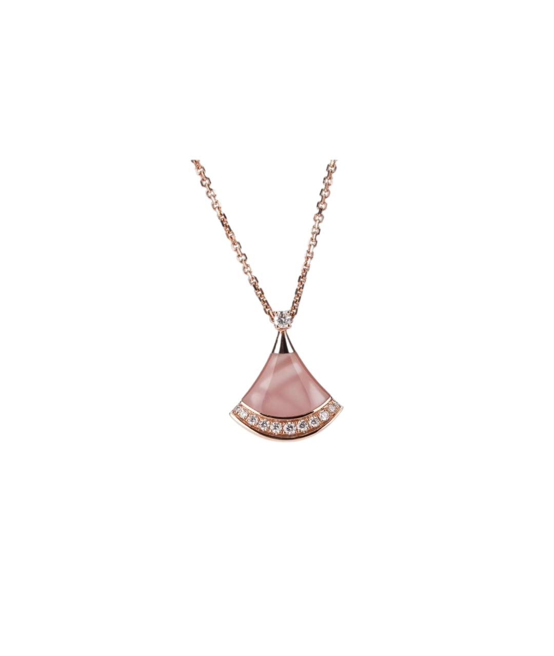 BVLGARI Розовая подвеска, фото 1