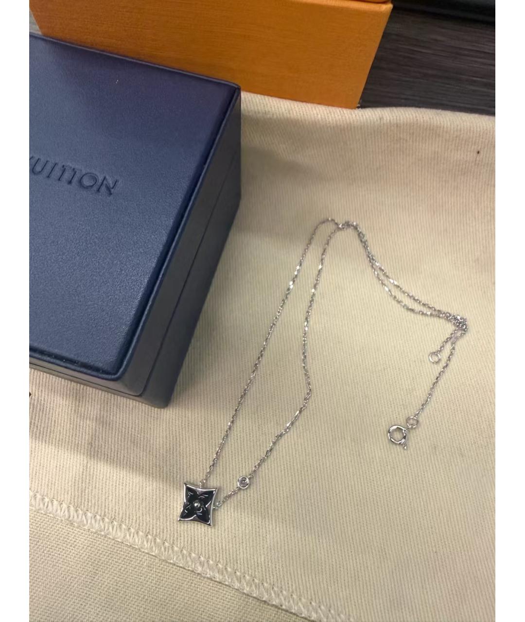 LOUIS VUITTON Серебряное колье из белого золота, фото 4