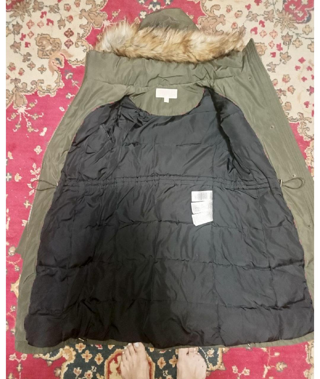MICHAEL KORS Хаки полиэстеровая парка, фото 3