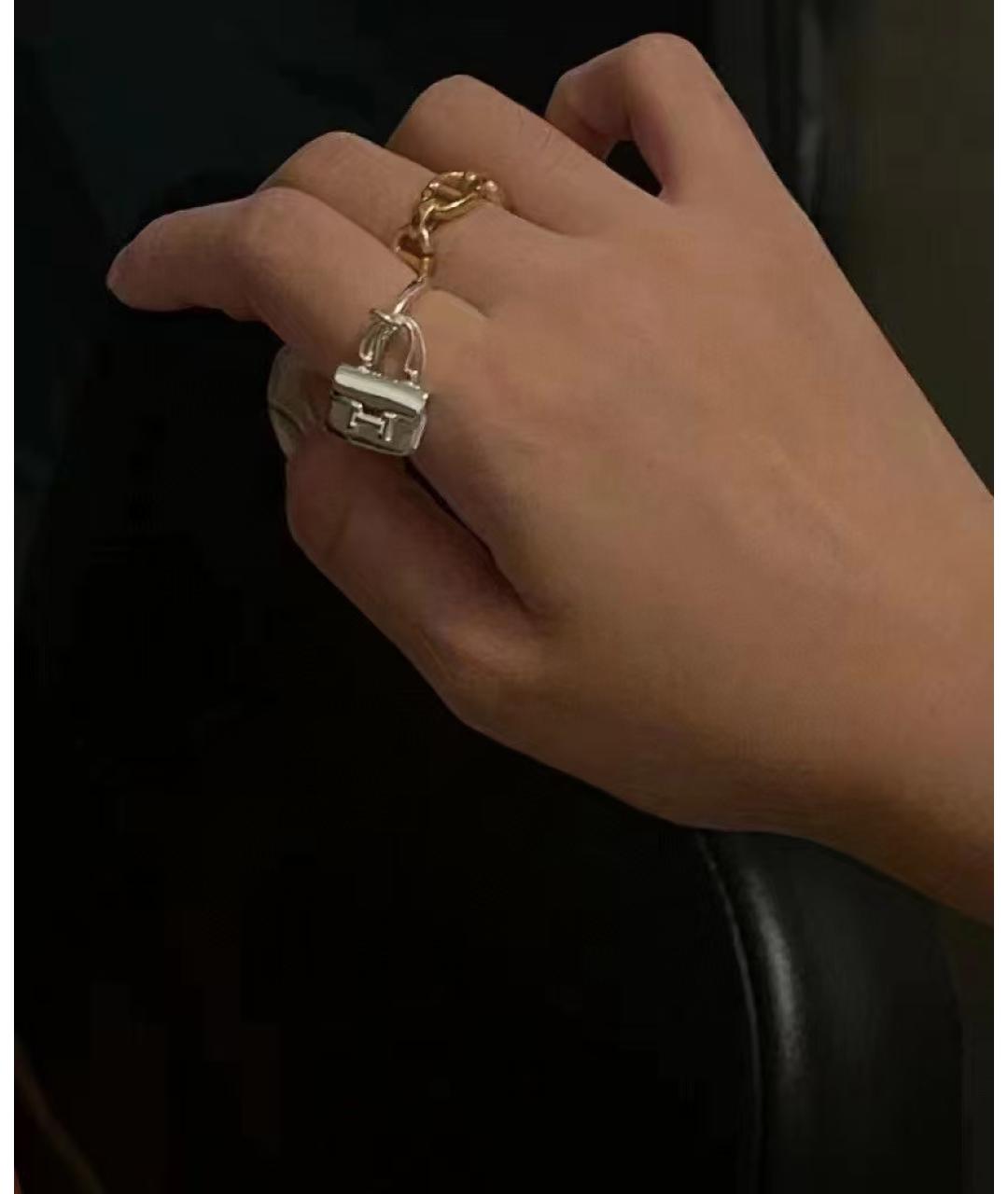 HERMES Серебряное кольцо, фото 3