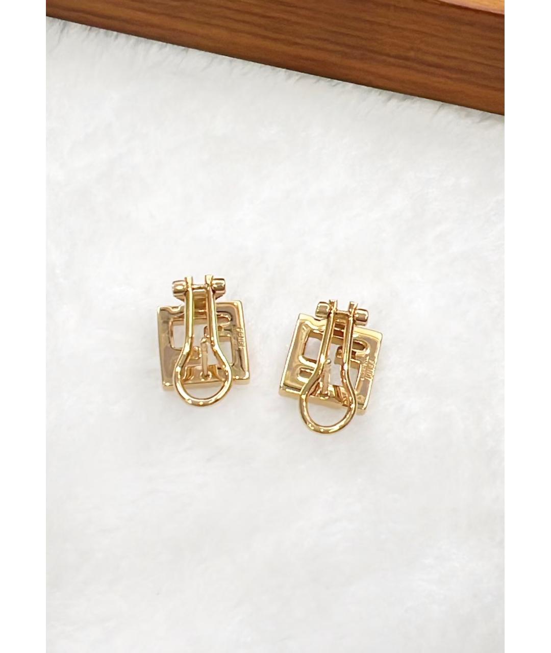 FENDI Золотые серьги, фото 5