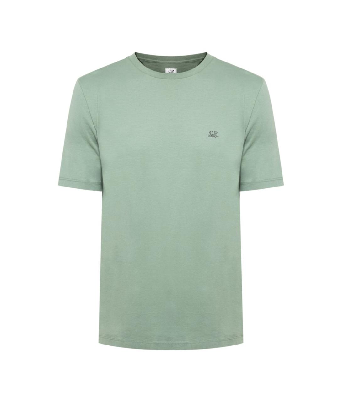 CP COMPANY Зеленая хлопковая футболка, фото 1