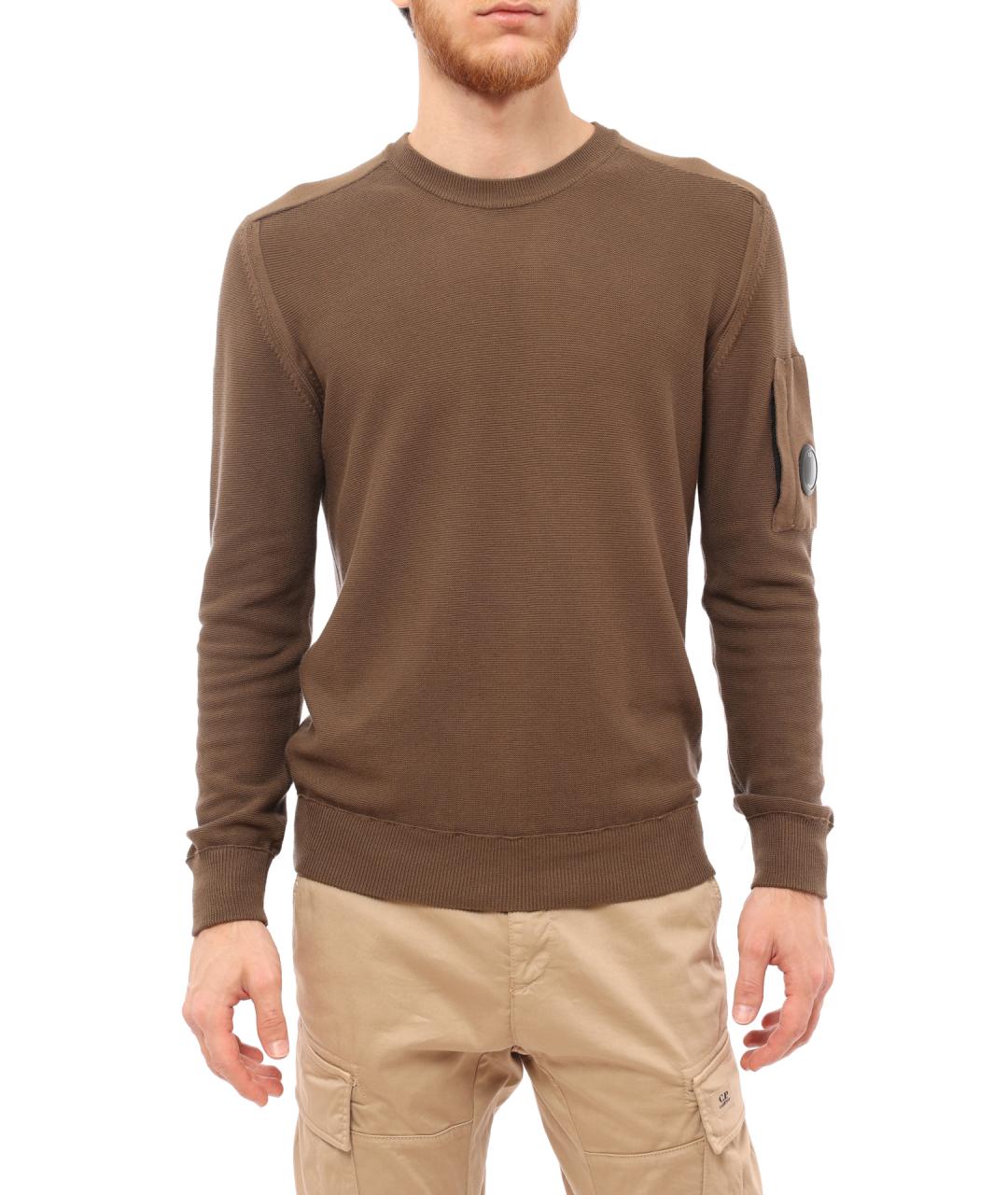 CP COMPANY Коричневый шерстяной джемпер / свитер, фото 3