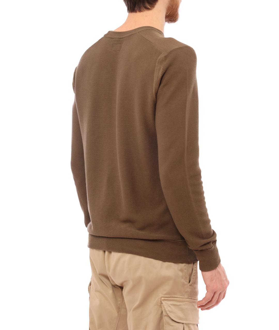 CP COMPANY Коричневый шерстяной джемпер / свитер, фото 7