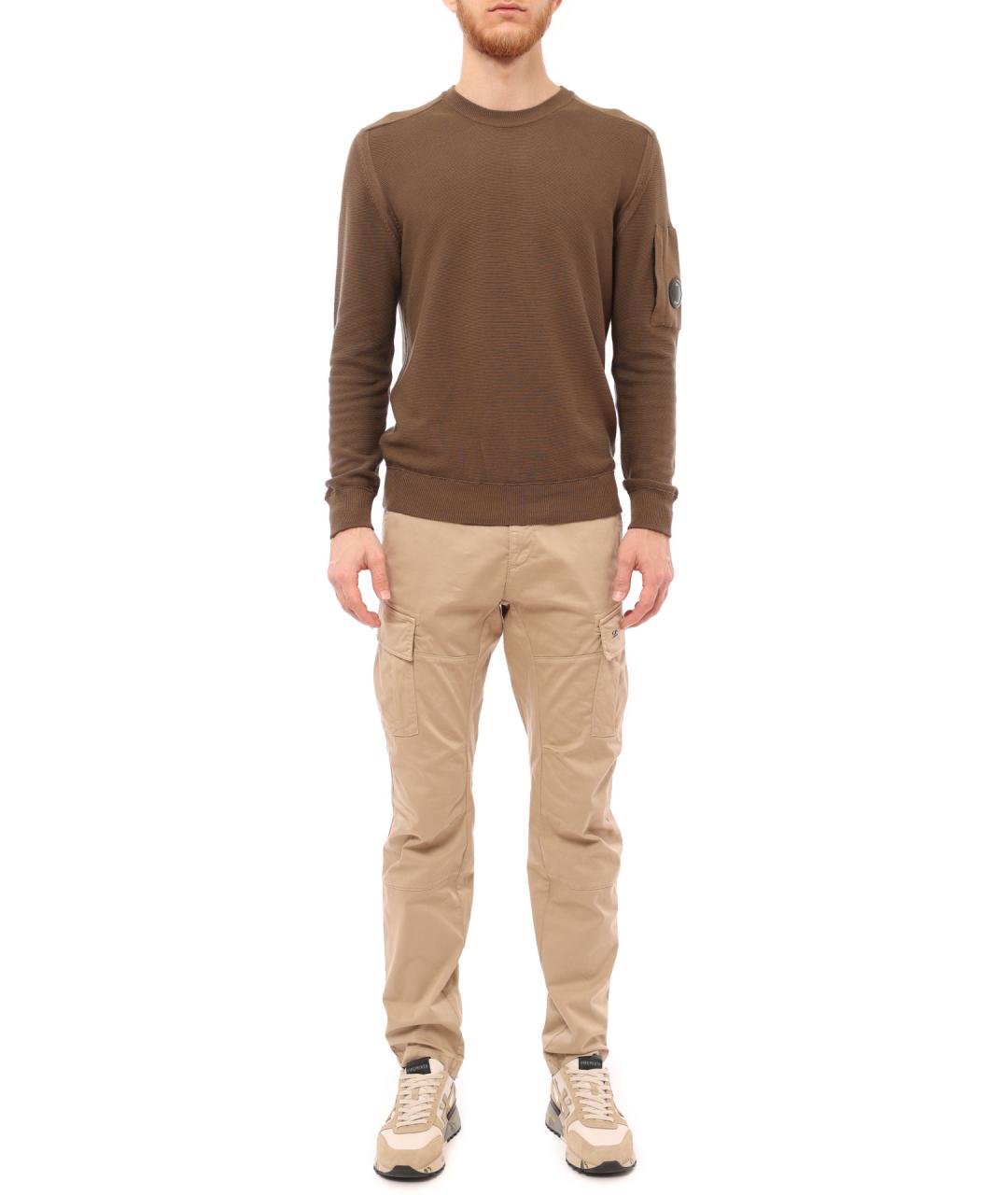 CP COMPANY Коричневый шерстяной джемпер / свитер, фото 2