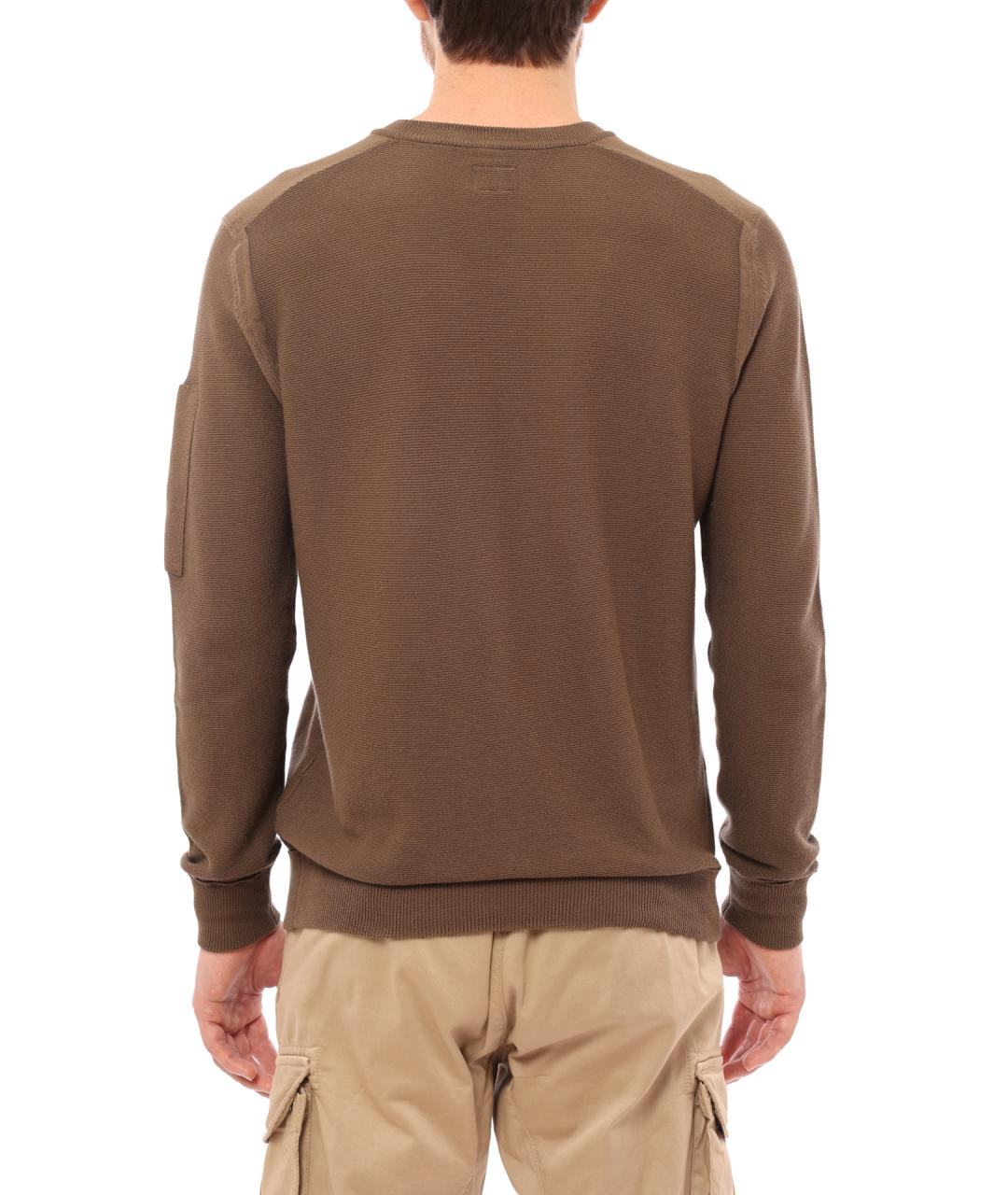 CP COMPANY Коричневый шерстяной джемпер / свитер, фото 6