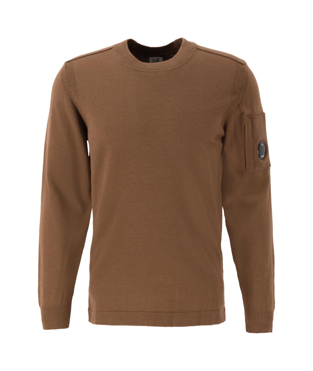 CP COMPANY Коричневый шерстяной джемпер / свитер, фото 1