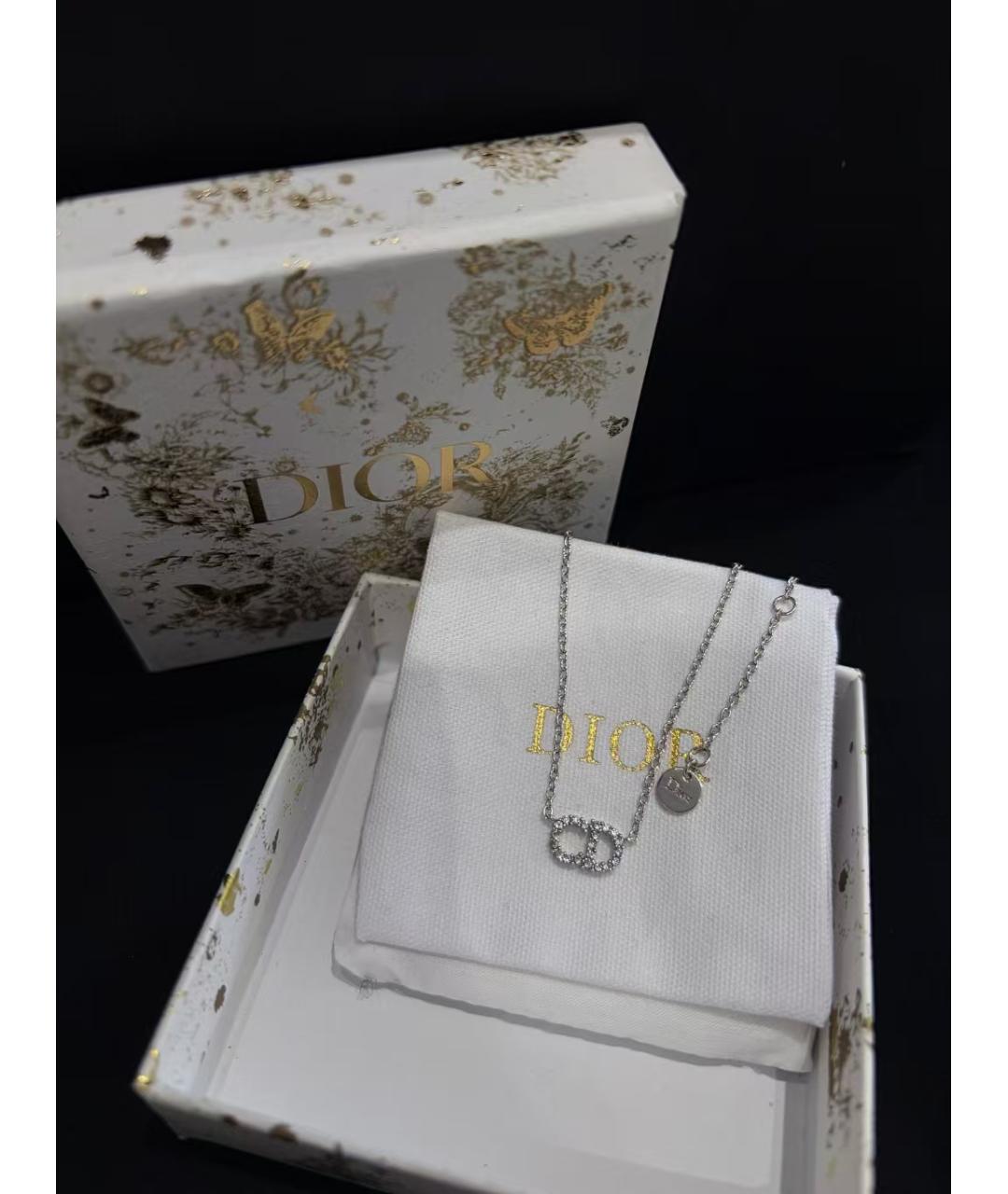 CHRISTIAN DIOR Серебряное колье, фото 3
