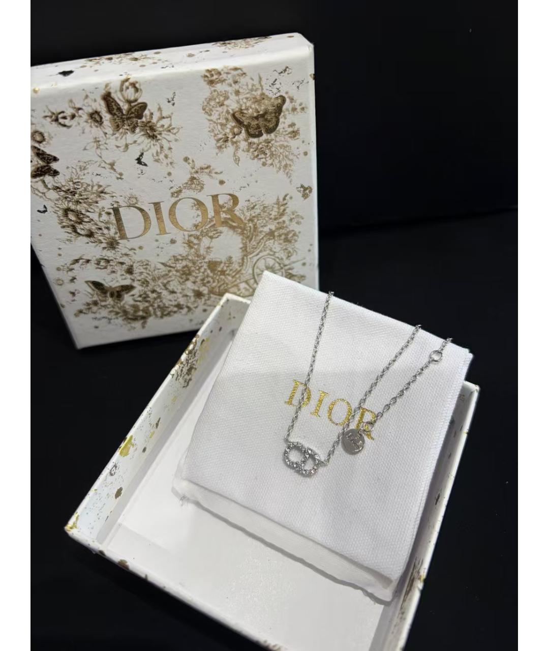 CHRISTIAN DIOR Серебряное колье, фото 2