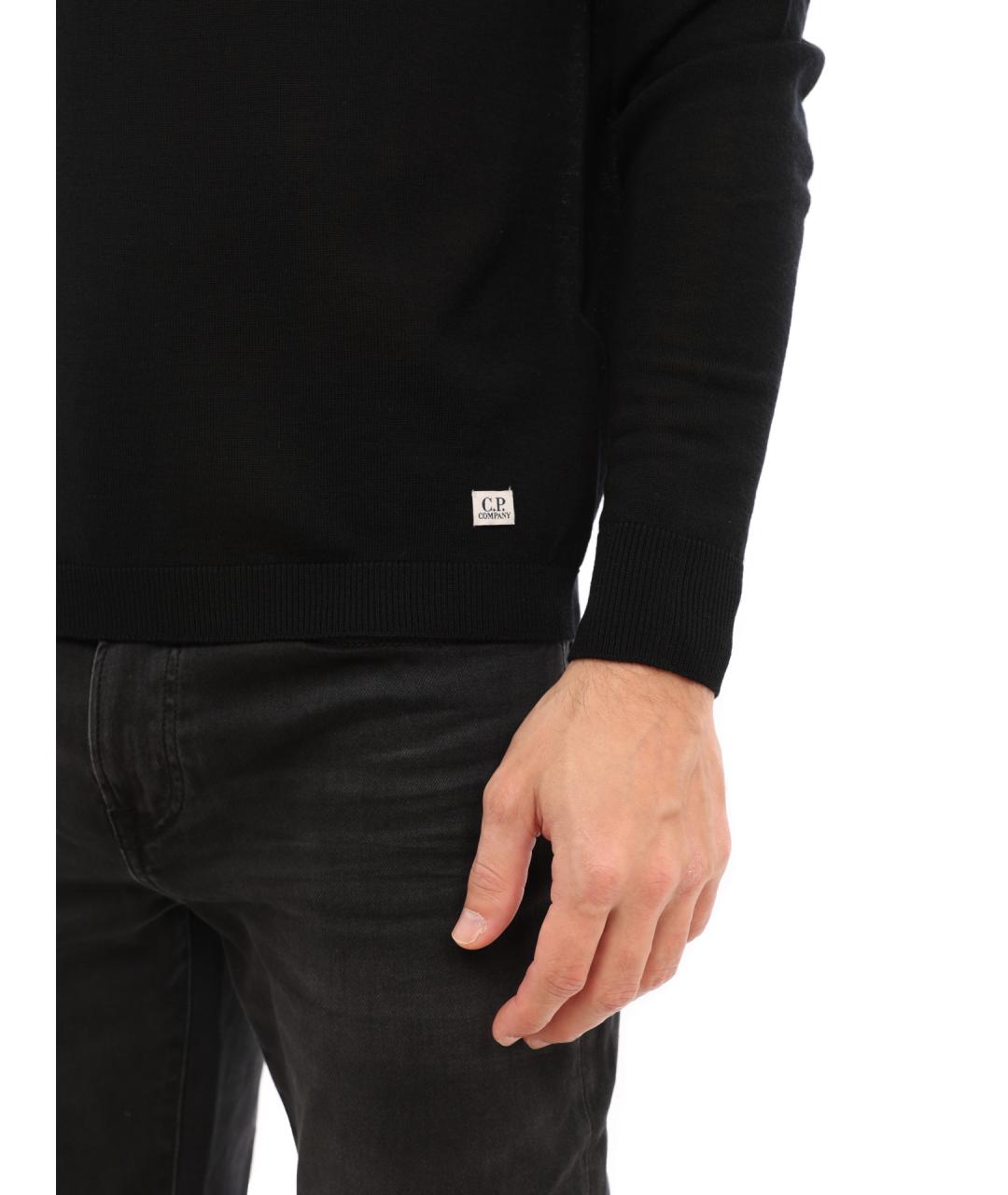 CP COMPANY Черный шерстяной джемпер / свитер, фото 4