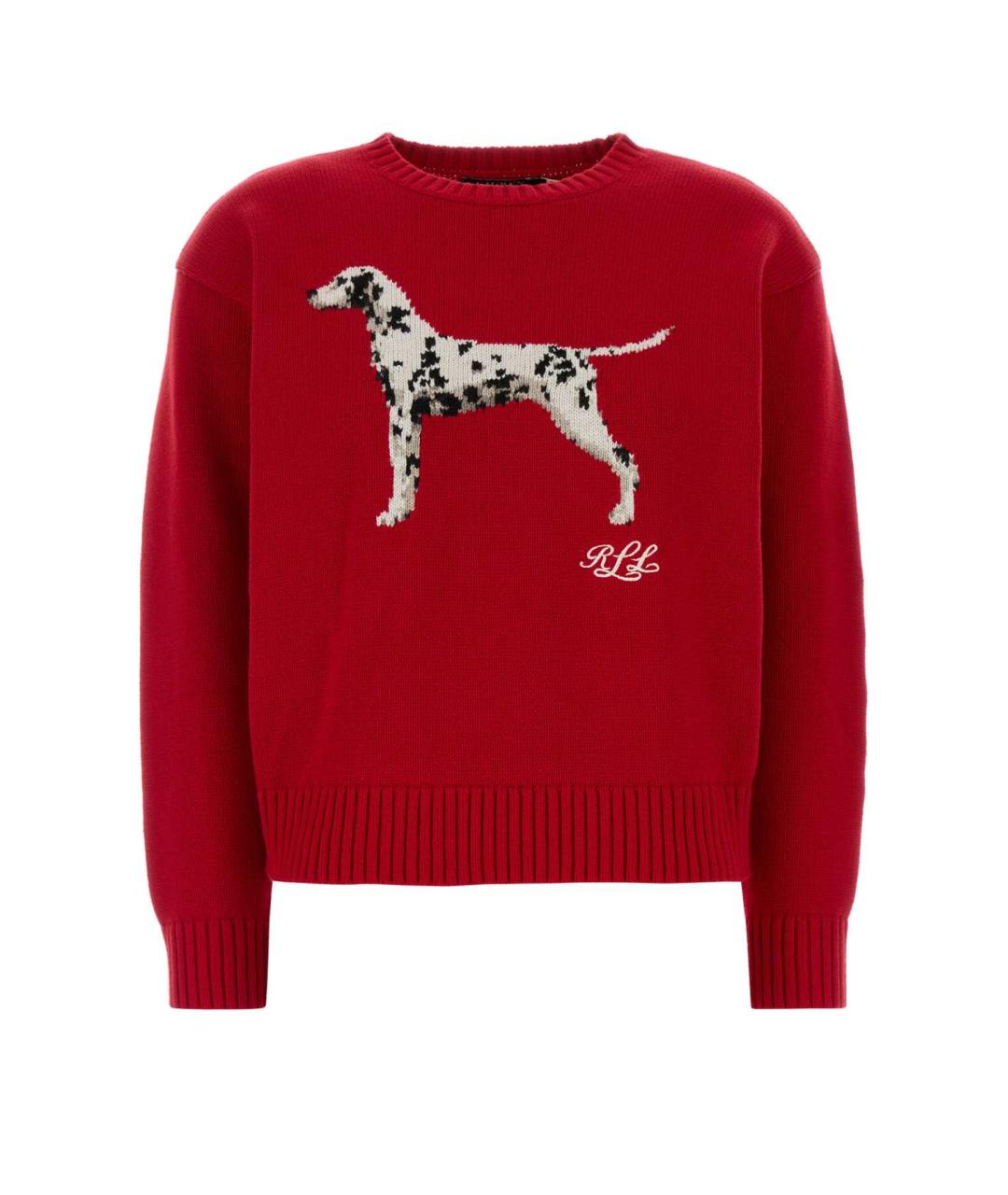 RALPH LAUREN Красный хлопковый джемпер / свитер, фото 1