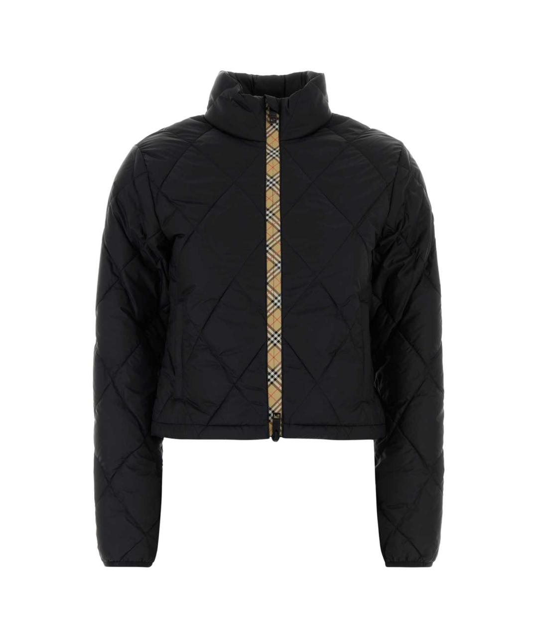 BURBERRY Черная нейлоновая куртка, фото 1
