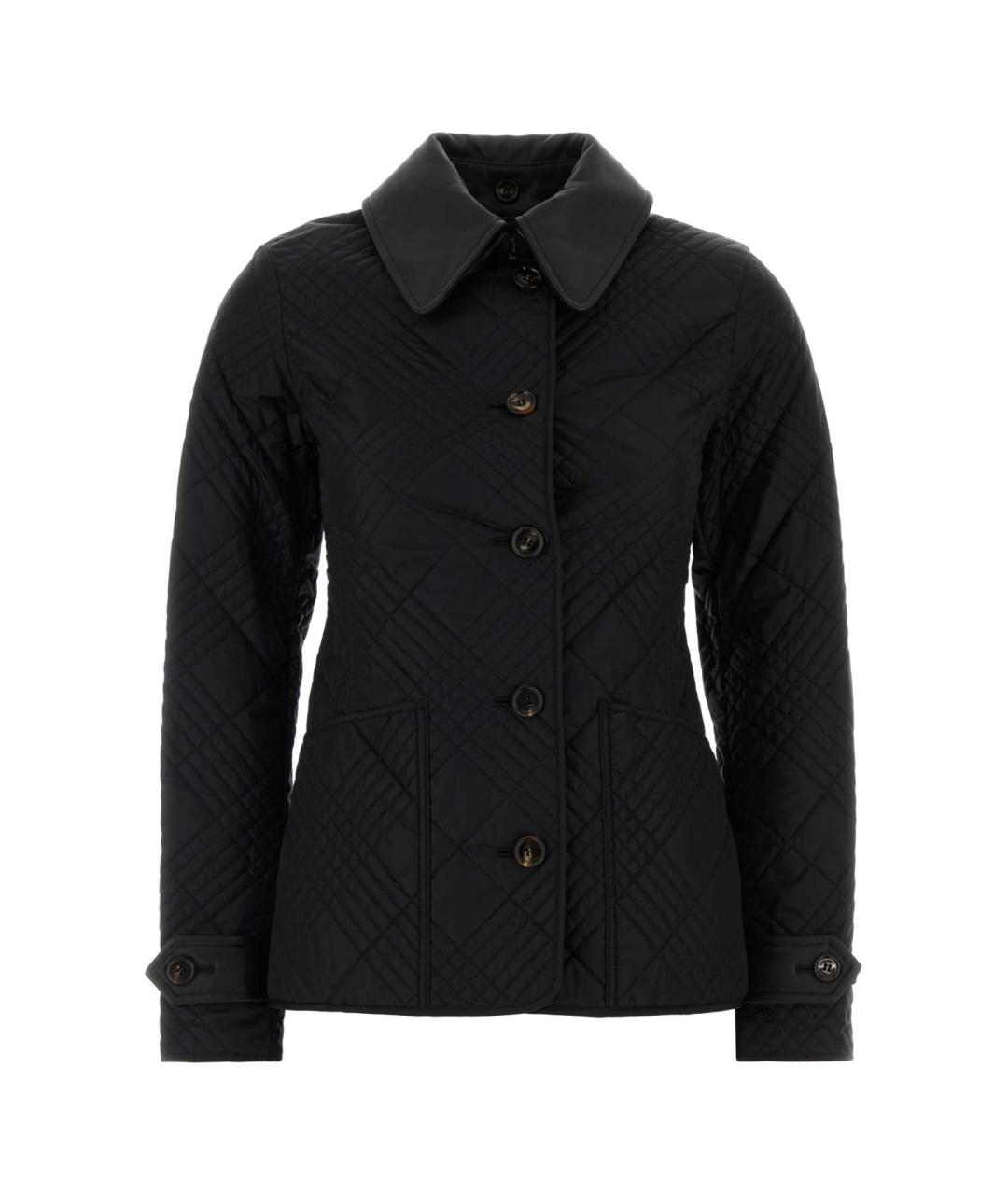 BURBERRY Черная нейлоновая куртка, фото 1